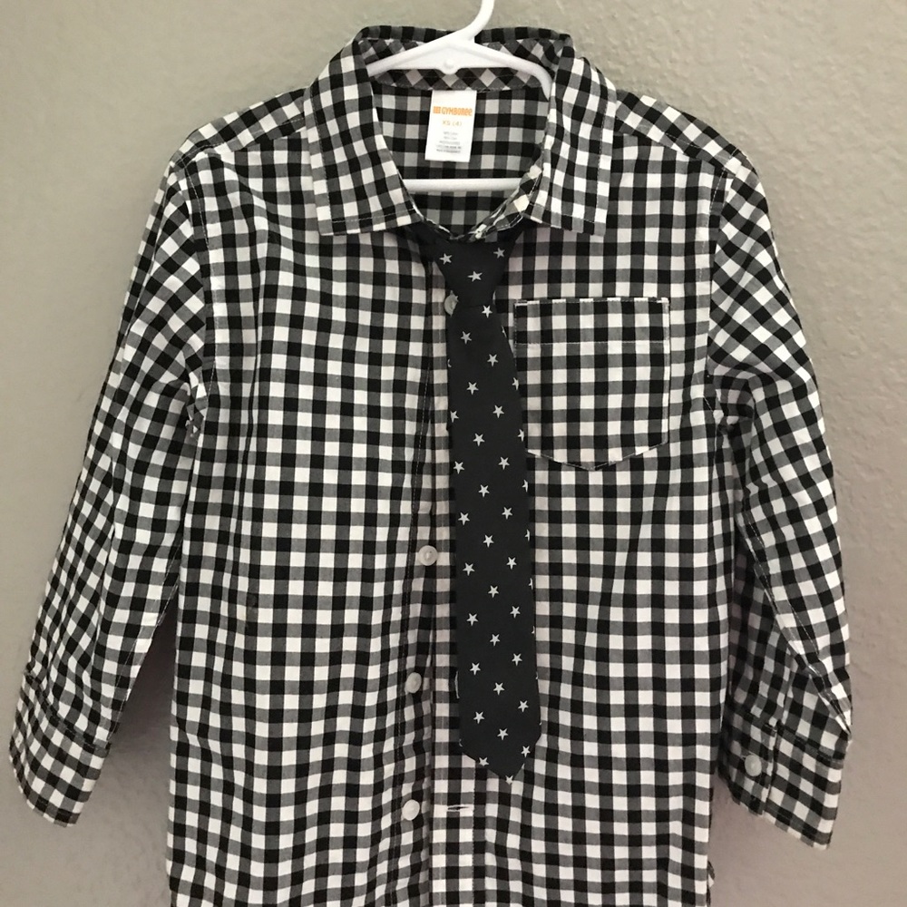 Button up with tie